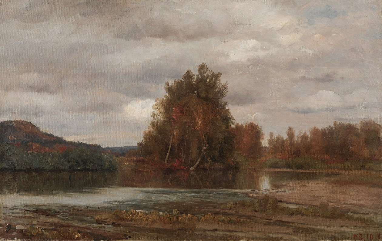 Szürke nap az Esopuson, 1882. alkotó: Jasper Francis Cropsey