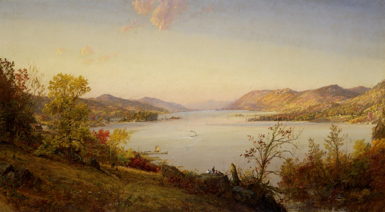 Greenwood Lake, 1875. alkotó: Jasper Francis Cropsey