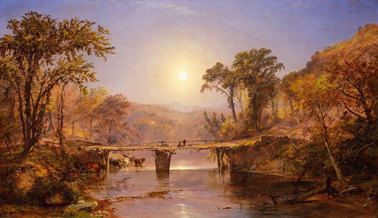 Indiai nyár a Delaware folyón alkotó: Jasper Francis Cropsey