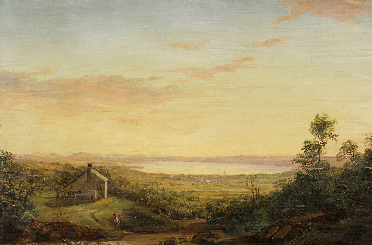 Táj, Upper Hudson alkotó: Jasper Francis Cropsey