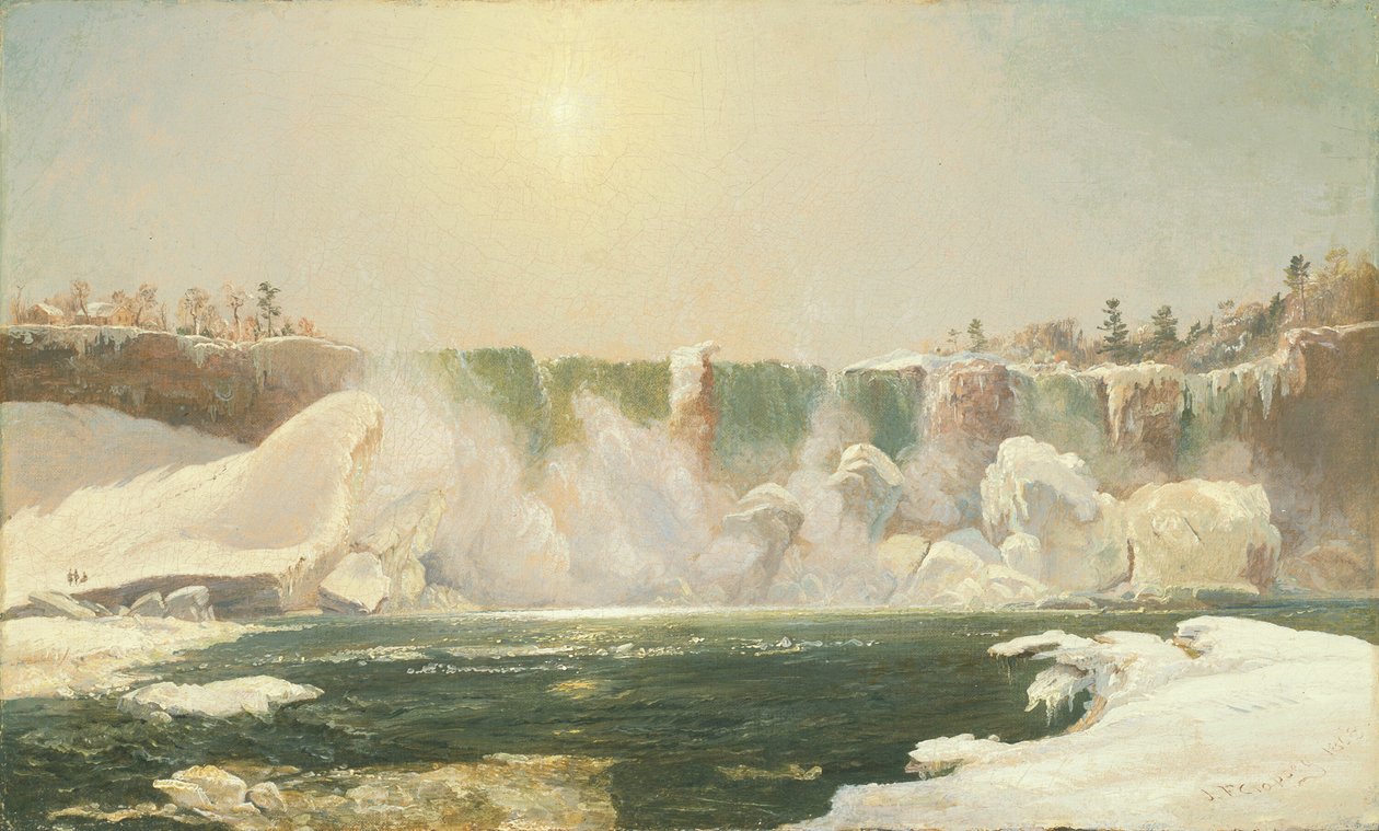 Niagara-vízesés télen, 1868. alkotó: Jasper Francis Cropsey