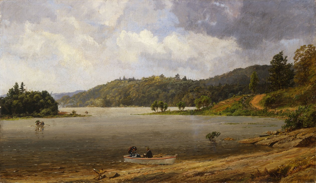 A Wawayanda Lake-en, New Jersey, 1873 alkotó: Jasper Francis Cropsey