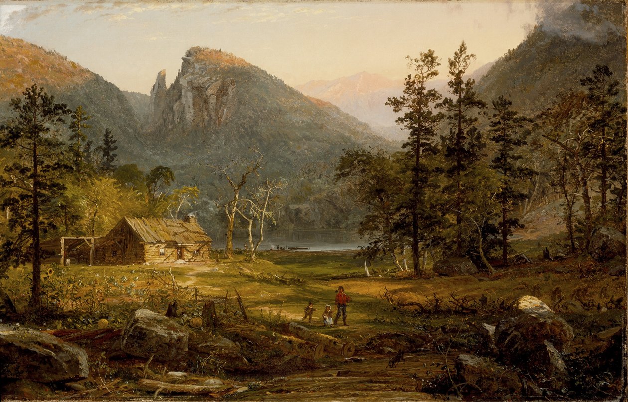 Úttörők otthona, Eagle Cliff, Fehér-hegység,1859 alkotó: Jasper Francis Cropsey