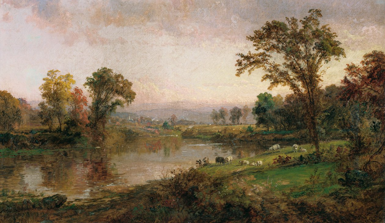 Folyókép – kora ősz, 1888 alkotó: Jasper Francis Cropsey