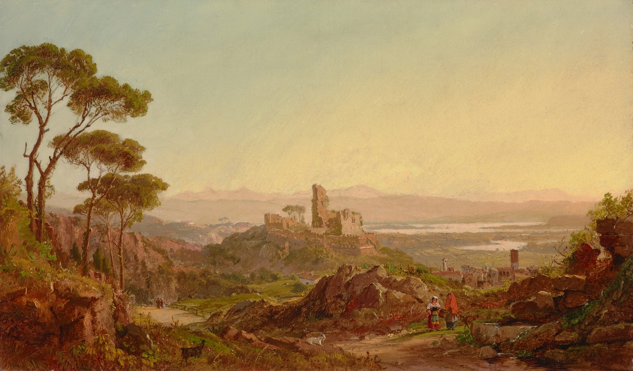 Romok Narniban, Olaszország 1875 (Olaj, vászon) alkotó: Jasper Francis Cropsey