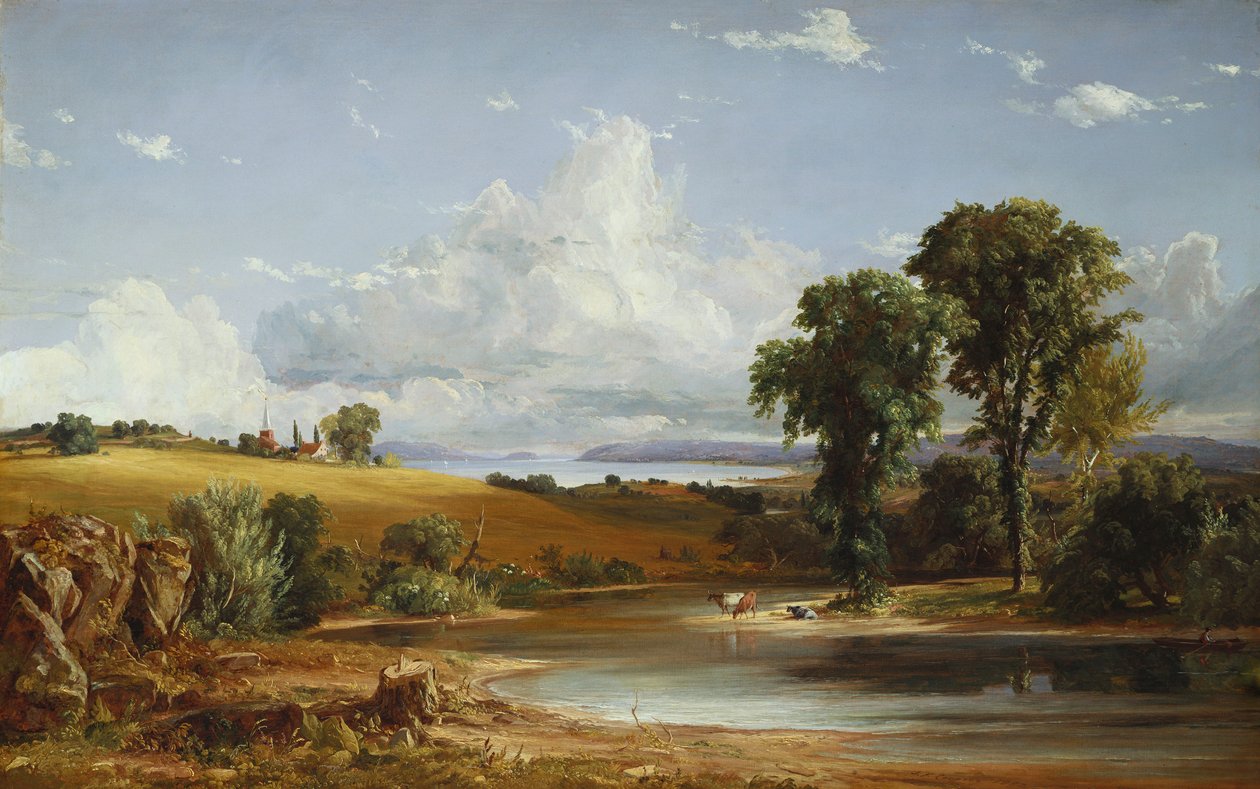 Nyári délután a Hudsonon, 1852 alkotó: Jasper Francis Cropsey