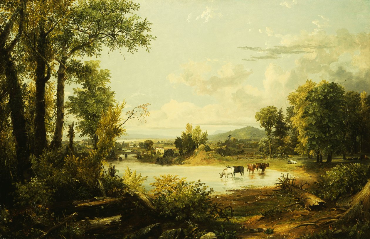 A csendes völgy, 1856 alkotó: Jasper Francis Cropsey