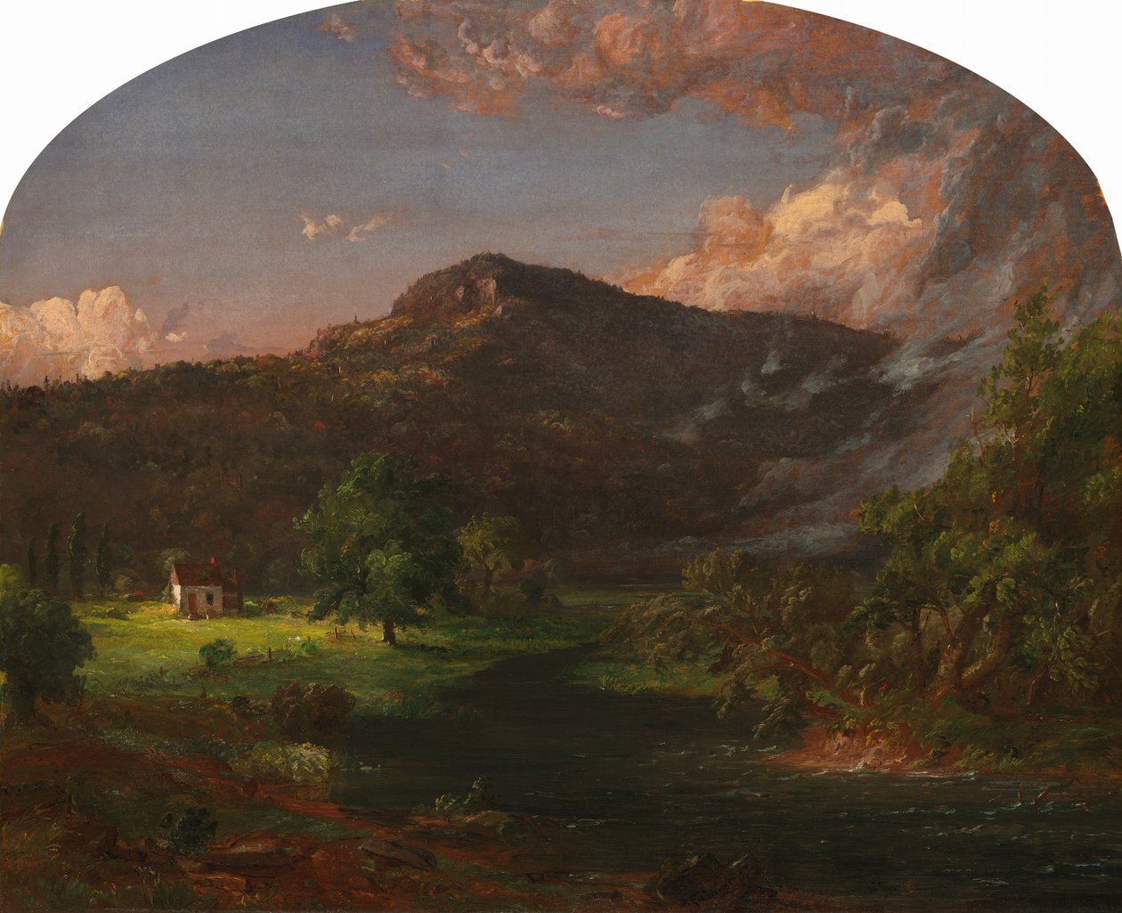 Tourney Mountain, Washington központja, Rockland megye, New York, 1851. alkotó: Jasper Francis Cropsey
