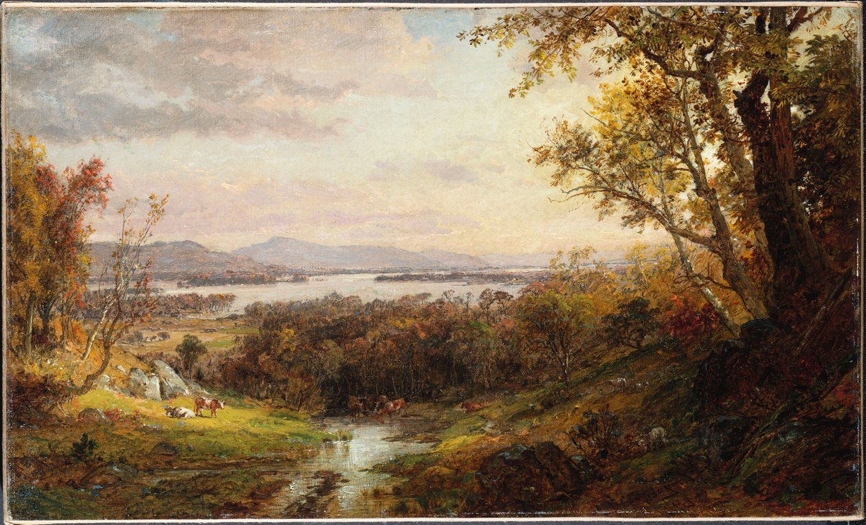 Kilátás a Hudsonra, 1883 alkotó: Jasper Francis Cropsey
