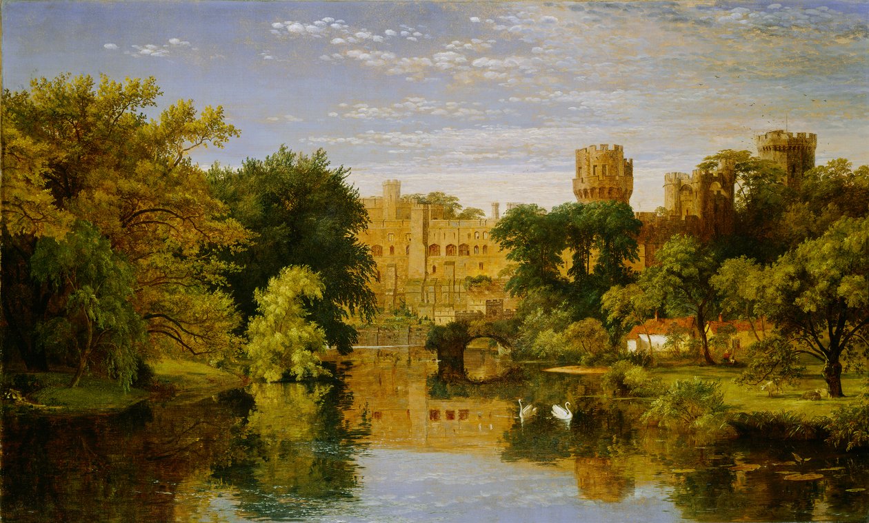 Warwick kastély, Anglia, 1857 alkotó: Jasper Francis Cropsey