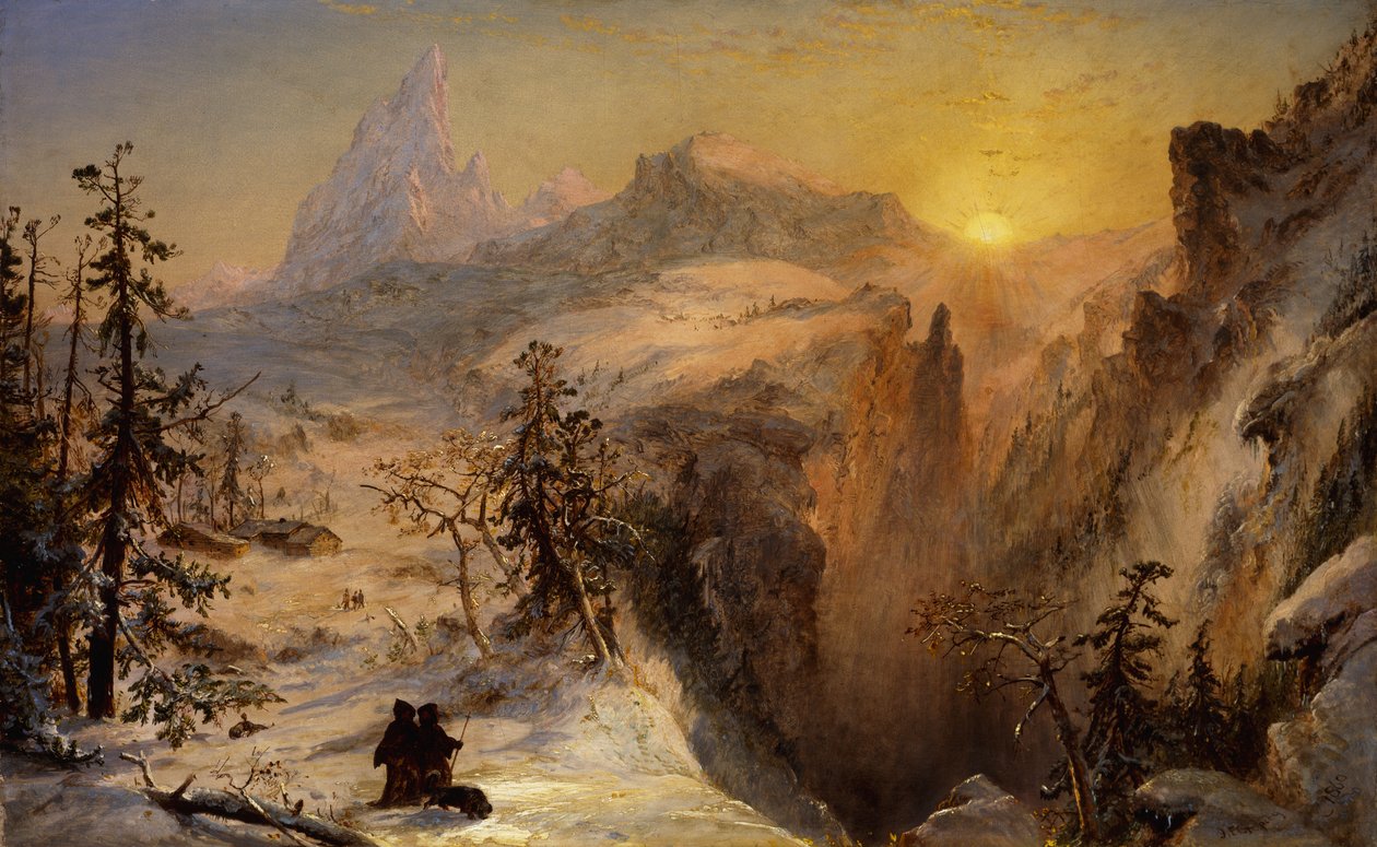 Tél Svájcban, 1860 alkotó: Jasper Francis Cropsey