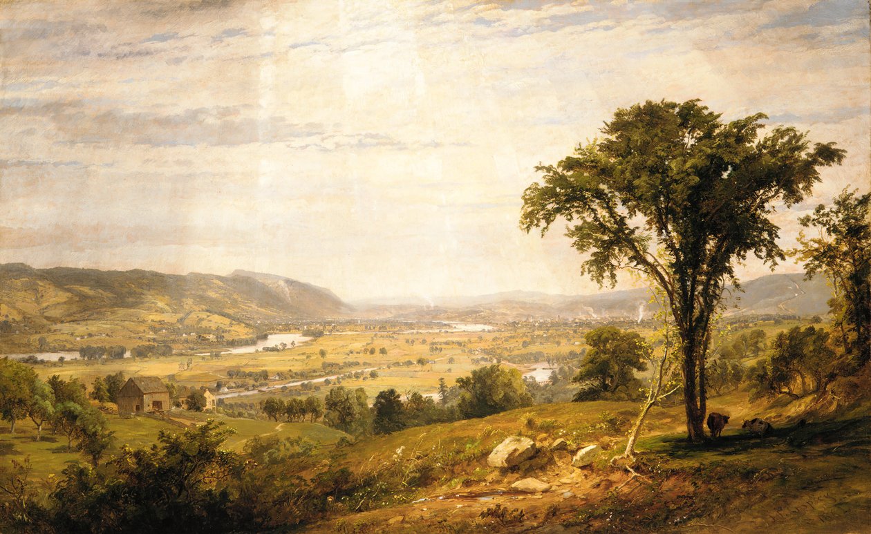 Wyoming Valley, Pennsylvania, 1864. alkotó: Jasper Francis Cropsey