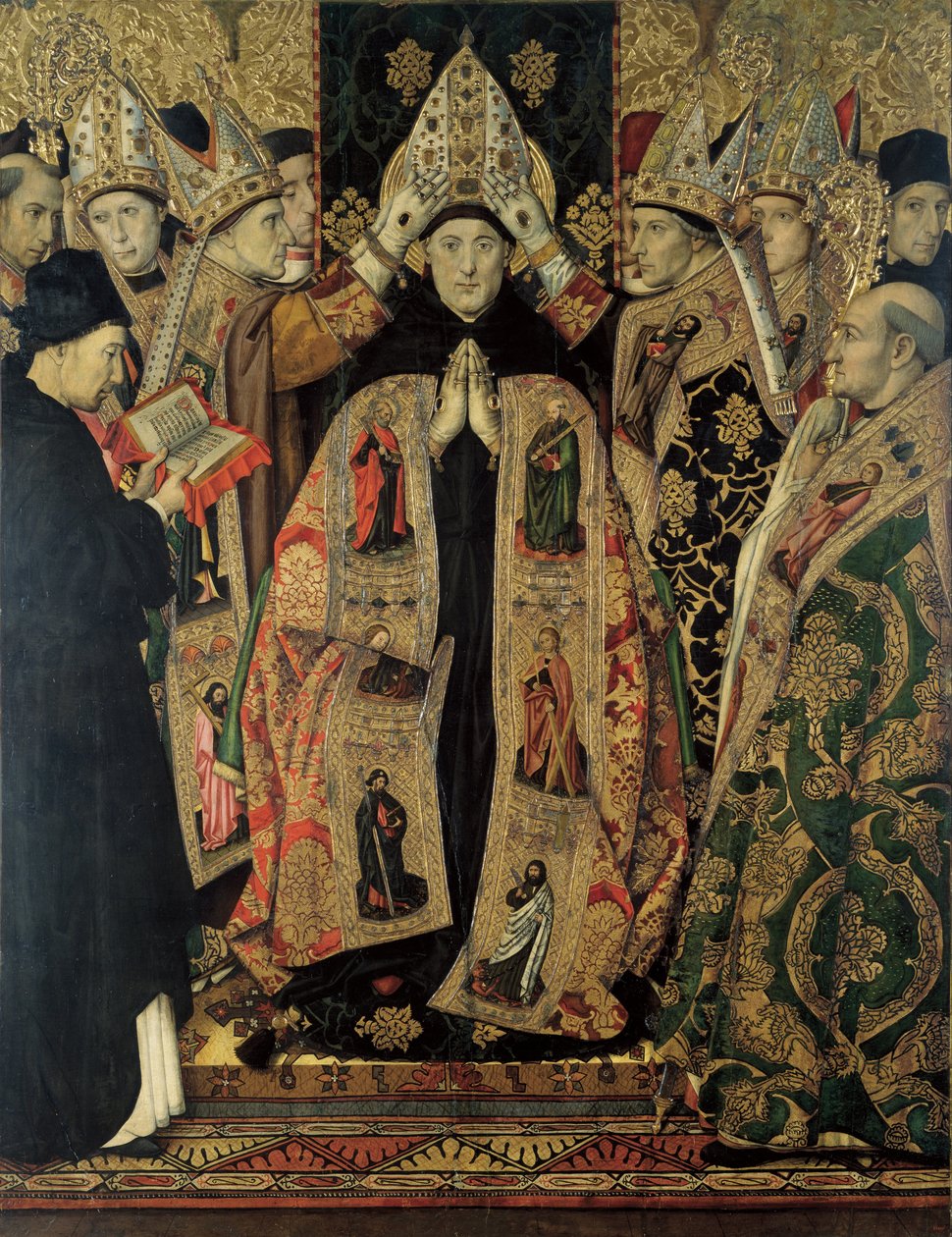 Szent Ágoston felszentelése alkotó: Jaume Huguet