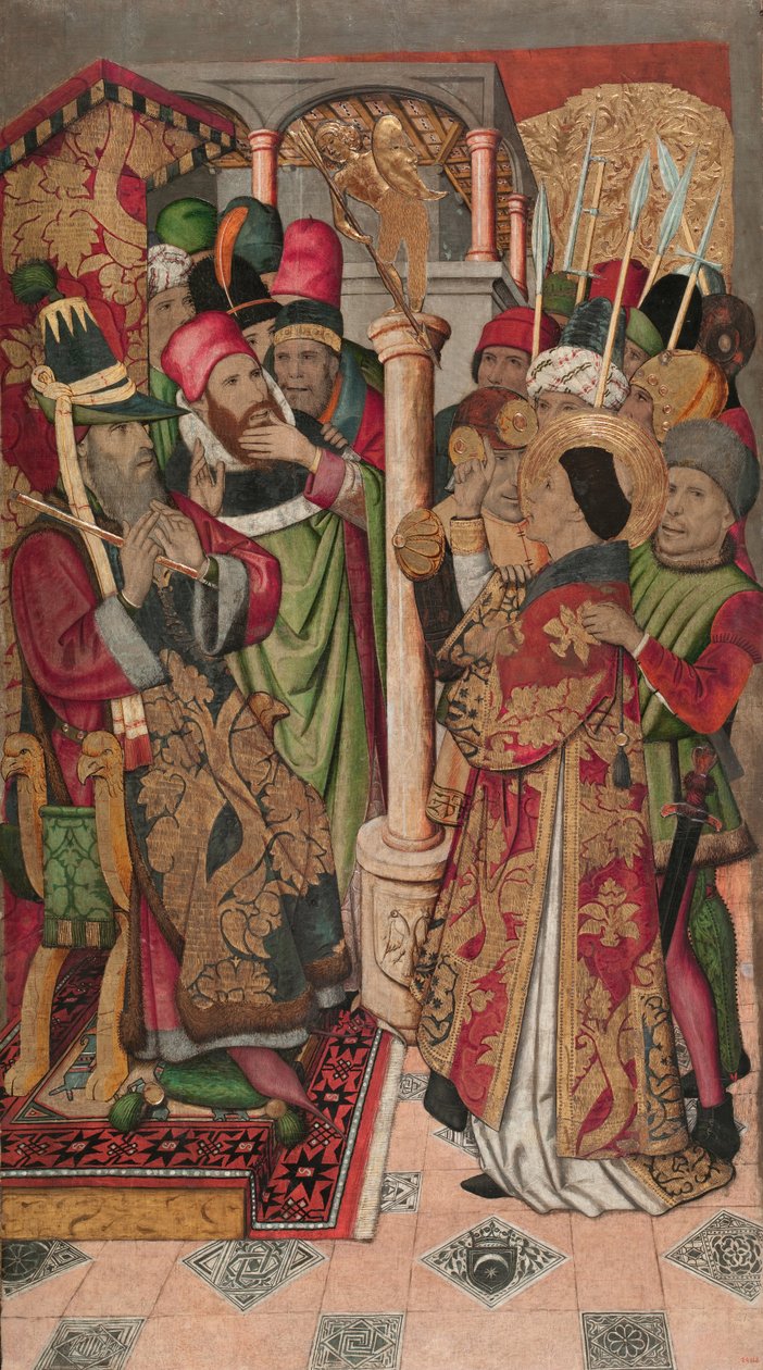 Saint Vincent Dacian előtt alkotó: Jaume Huguet