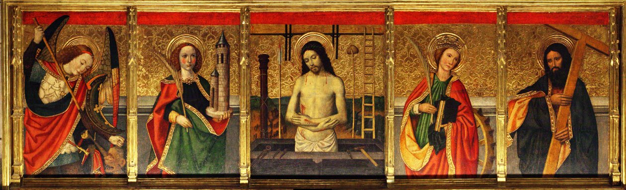 Tortosa katedrális Huguet Transfiguration predela alkotó: Jaume Huguet