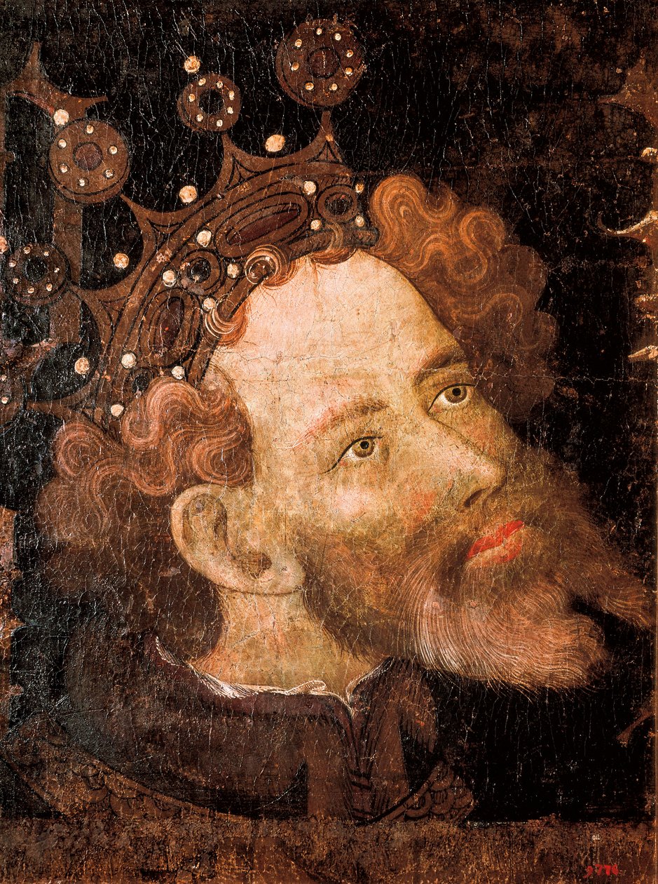 IV. Aragóniai Péter, Jaume Mateu fatempera részlete alkotó: Jaume Mateu