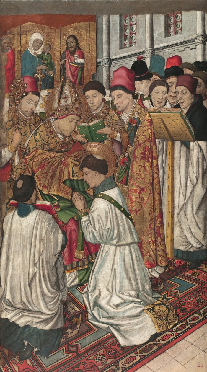 Szent Vince felszentelése Szent Valerius által alkotó: Jaume Huguet