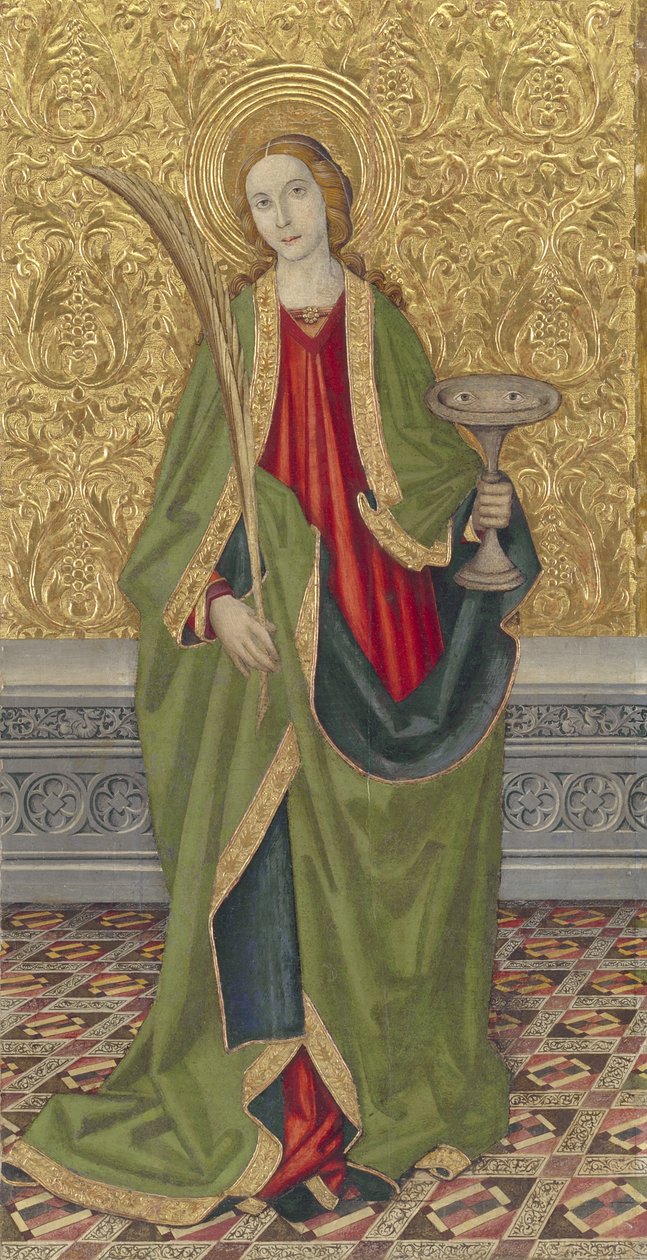 Saint Lucy, 1500 körül alkotó: Jaume the younger Vergós