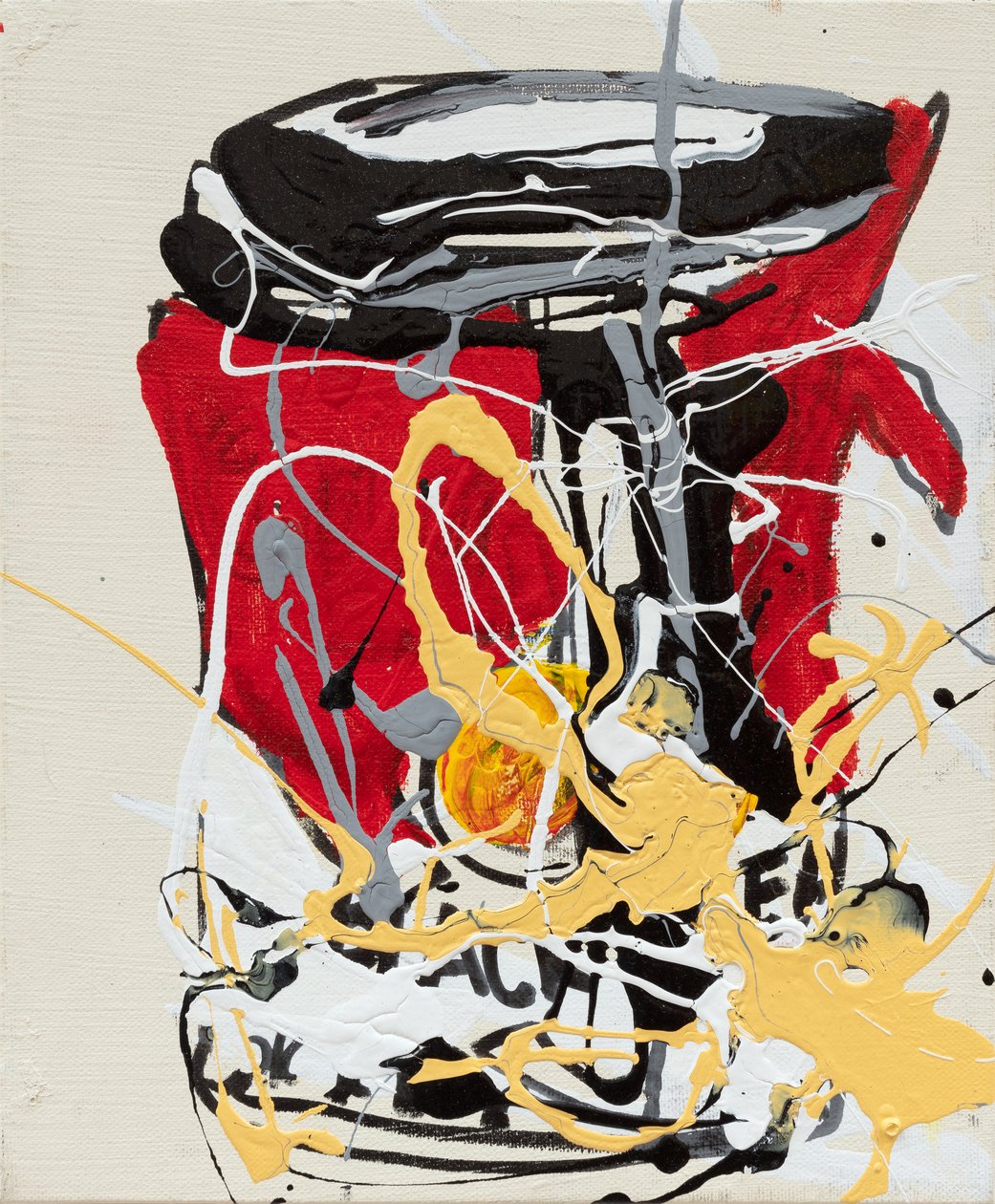 Ketchup, 2019 (festék és tinta vászonra) alkotó: Jay Batlle