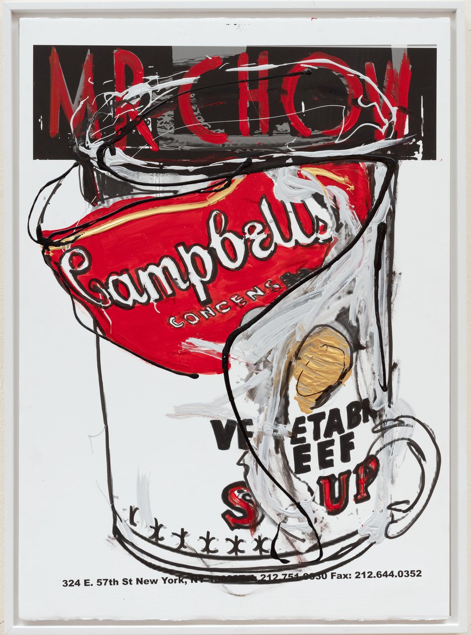 Soup Can 4 Chinese, 2019 (festék és tinta vászonra) alkotó: Jay Batlle