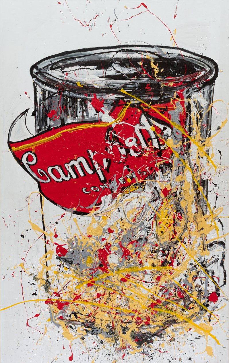 Toothpaste, 2019 (házfesték és tinta vászonra) alkotó: Jay Batlle
