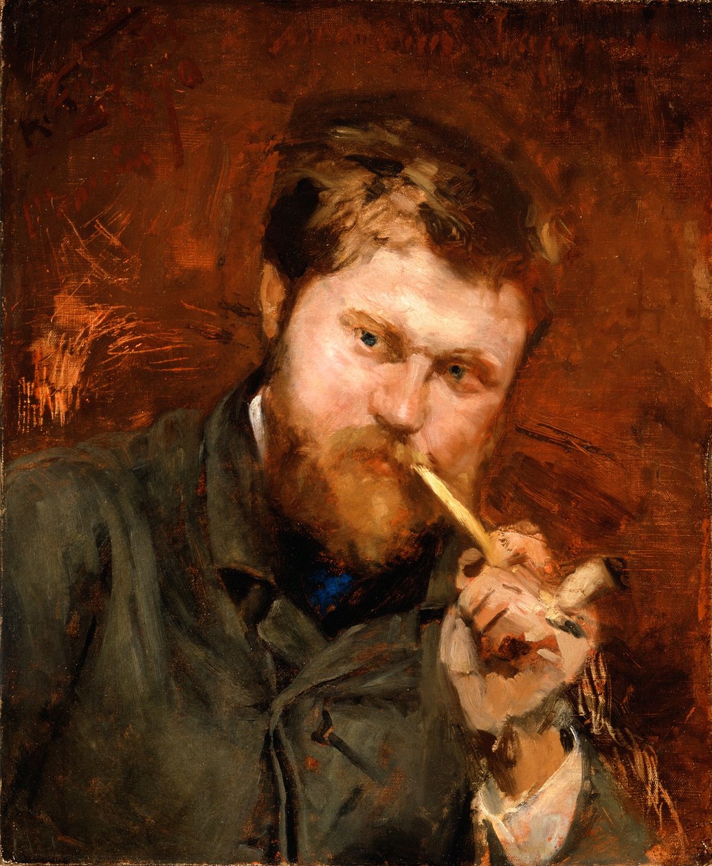Pipázó férfi, 1875 körül alkotó: Jean Alexandre Joseph Falguiere
