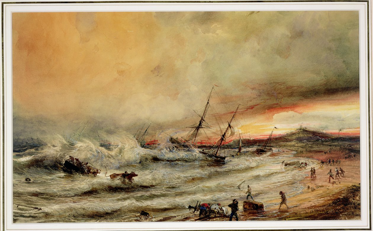 A hajótörés, 1832 alkotó: Jean Antoine Theodore Gudin