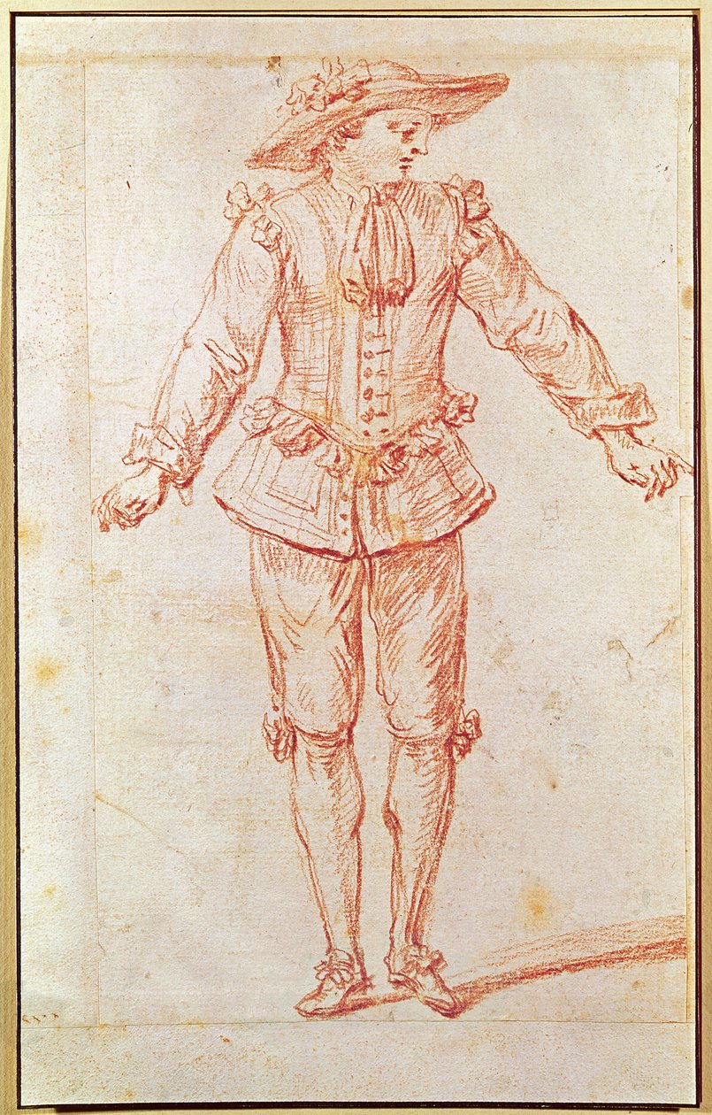 Egy táncos a párizsi operából alkotó: Jean Antoine Watteau