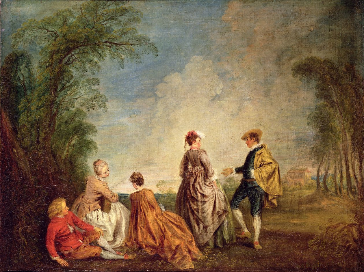 Egy kínos javaslat, 1715-16 alkotó: Jean Antoine Watteau