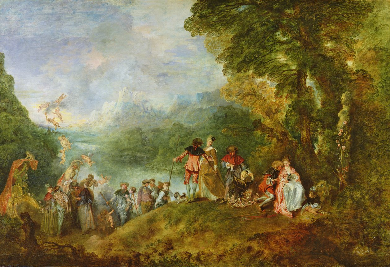 Behajózás Cytherába, 1717 (részletekért lásd: 65335) alkotó: Jean Antoine Watteau