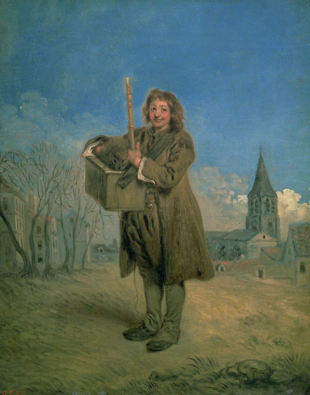 Savoyard mormotával, 1715-16 alkotó: Jean Antoine Watteau