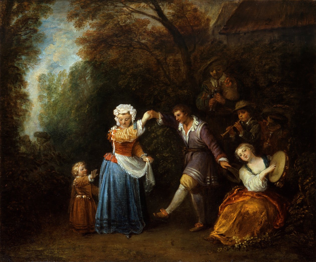 A country tánc alkotó: Jean Antoine Watteau