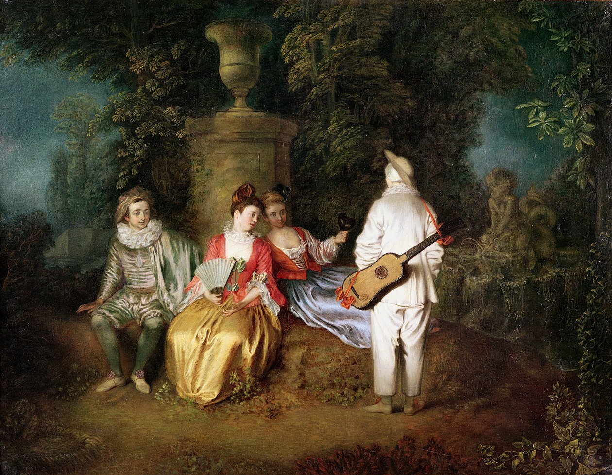 A négyes, 1713 körül alkotó: Jean Antoine Watteau