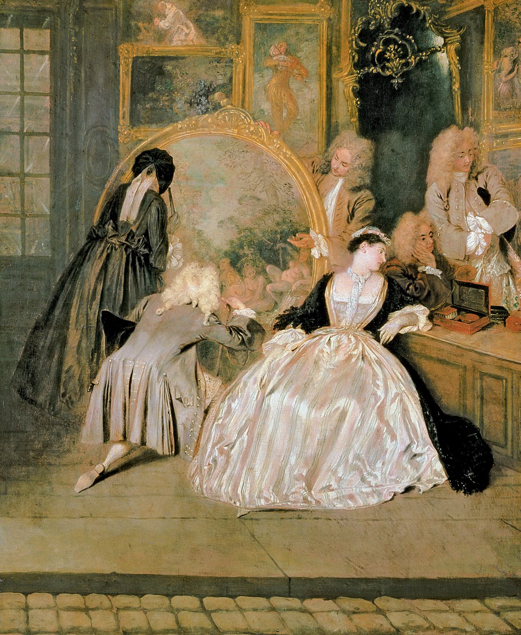 A Gersaint üzlet felirata, 1721 (részlet a 30793-ból) alkotó: Jean Antoine Watteau