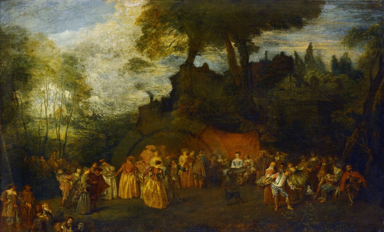 Az esküvő, 1712-1616 körül alkotó: Jean Antoine Watteau