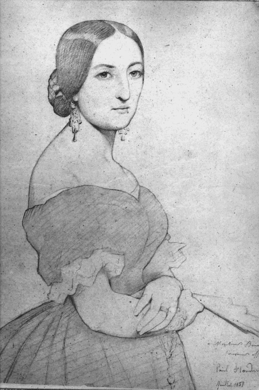 Mme Bouchot, született Camp de Pedros portréja alkotó: Jean Auguste Dominique Ingres