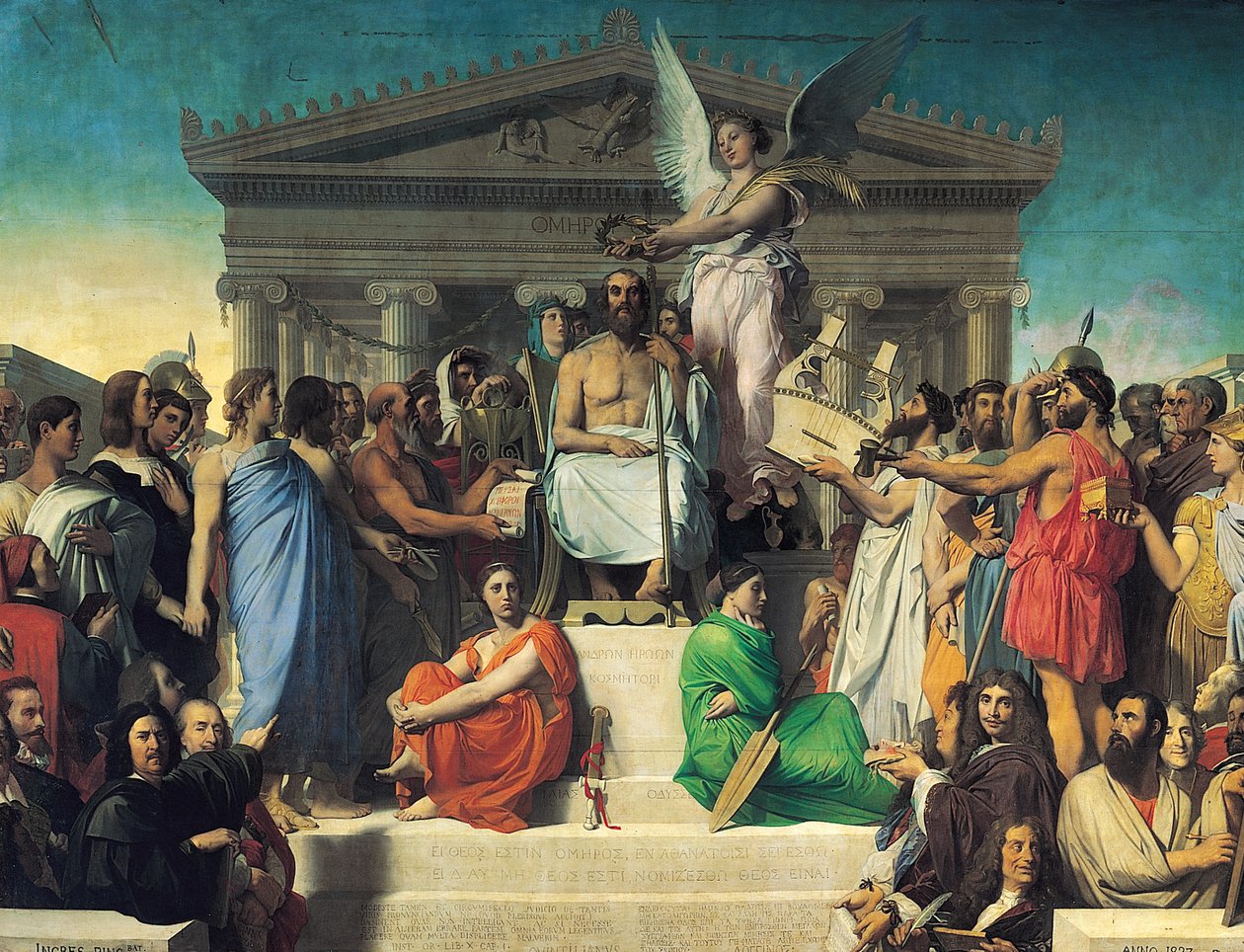 Apotheose Homers alkotó: Jean Auguste Dominique Ingres