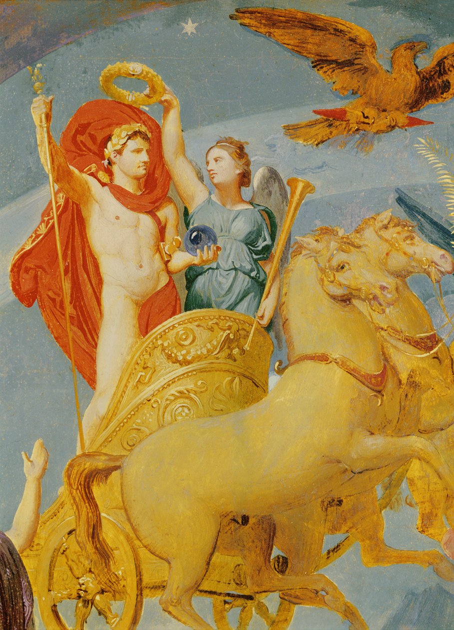 I. Napóleon apoteózisa, Napóleon szekerének részlete, 1853 alkotó: Jean Auguste Dominique Ingres