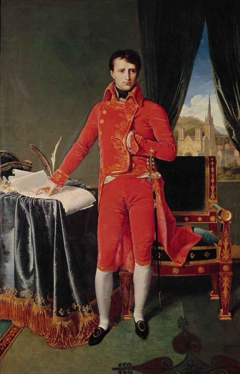 Bonaparte mint első konzul, 1804 alkotó: Jean Auguste Dominique Ingres