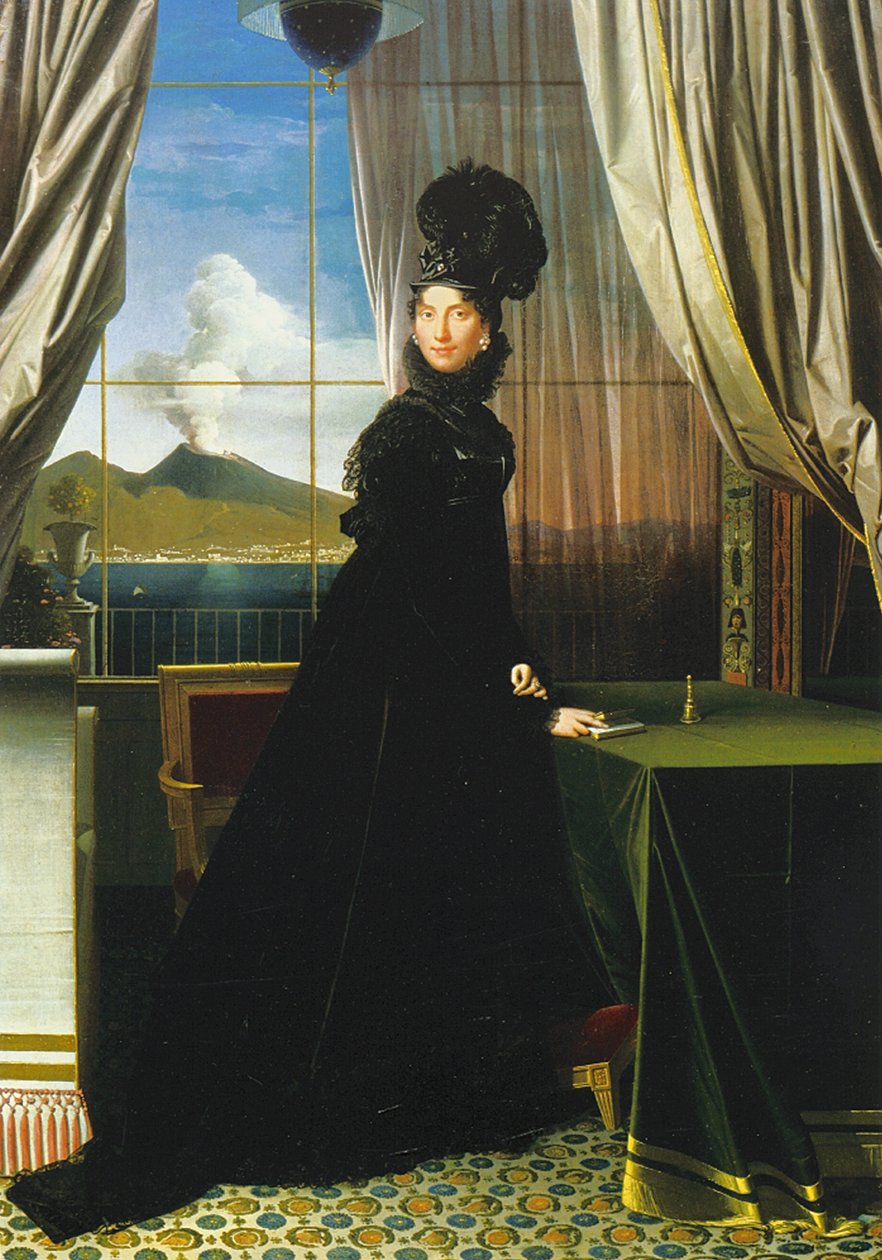 Caroline Murat, Nápoly királynője, 1814 alkotó: Jean Auguste Dominique Ingres