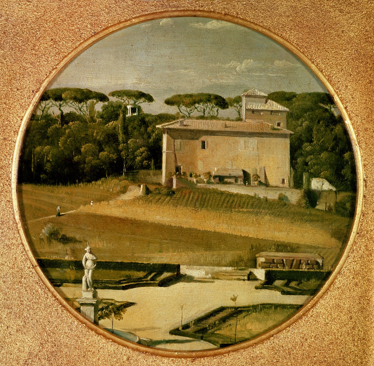 „Raphael kaszinója” a Villa Borghese kertjében, Róma, 1807 alkotó: Jean Auguste Dominique Ingres