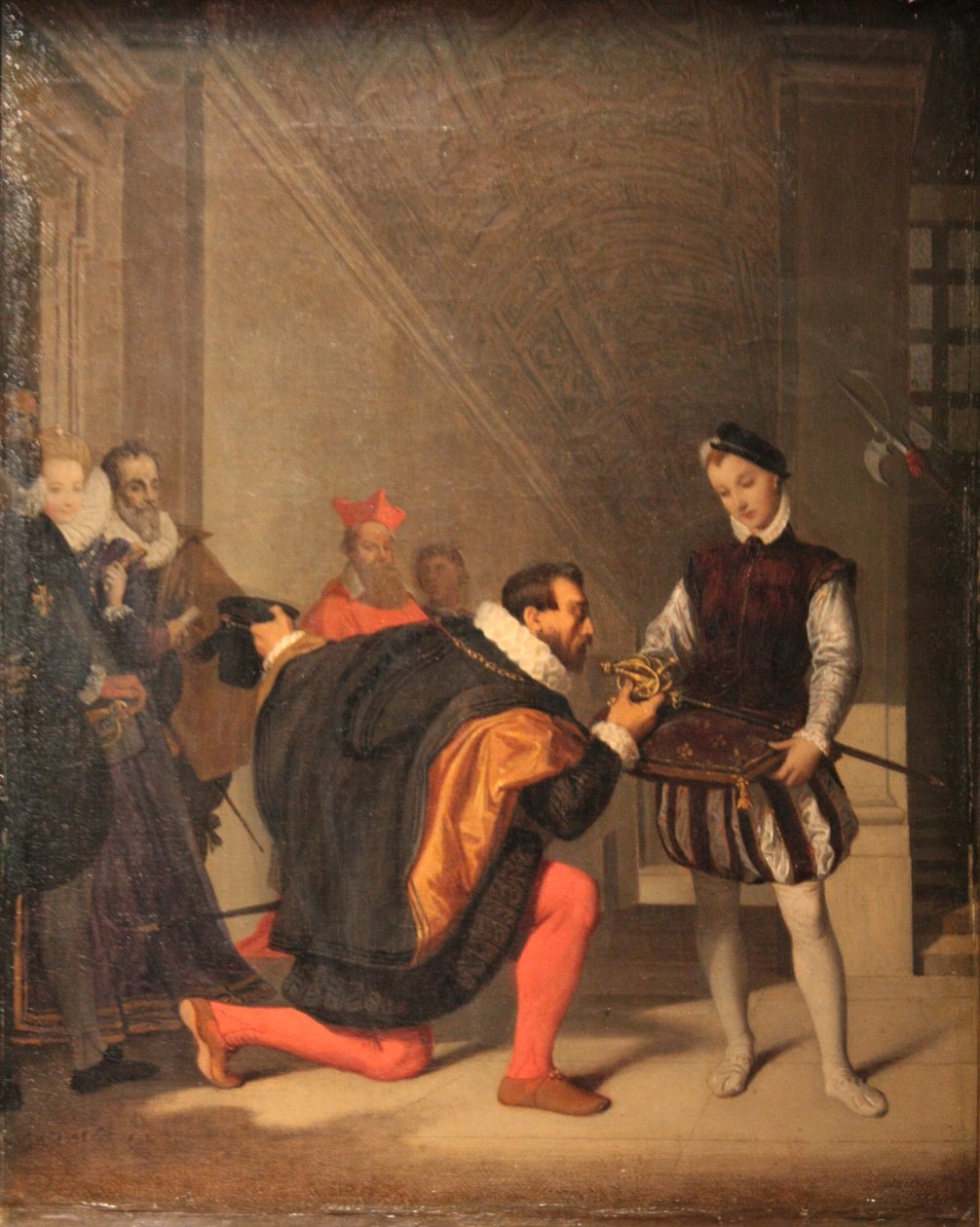 Toledói Don Pedro megcsókolta IV. Henrik kardját alkotó: Jean Auguste Dominique Ingres
