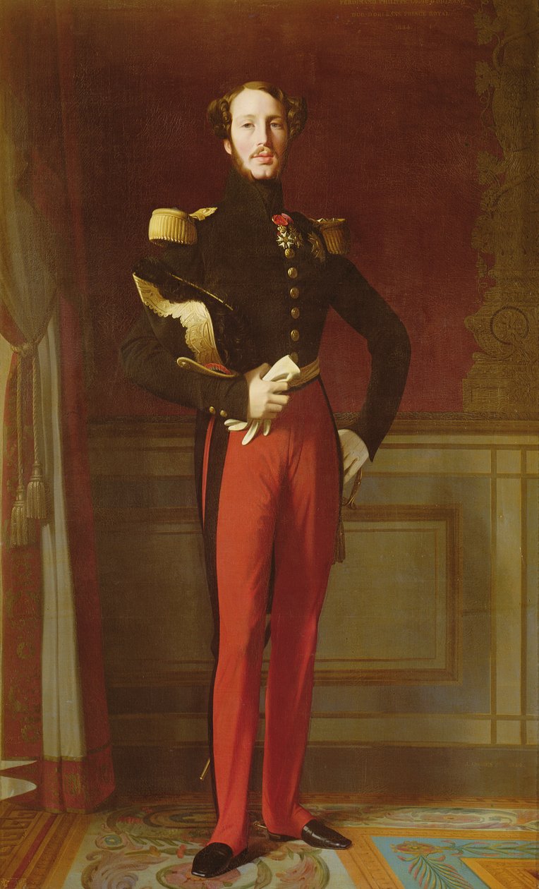 Ferdinand-Philippe (1810-42) Orléans hercege a Palais des Tuileries-ban, 1844 alkotó: Jean Auguste Dominique Ingres