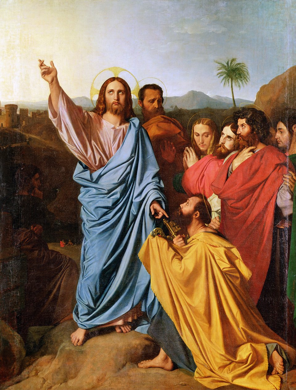 Jézus visszaadja a kulcsokat Szent Péternek, 1820 alkotó: Jean Auguste Dominique Ingres