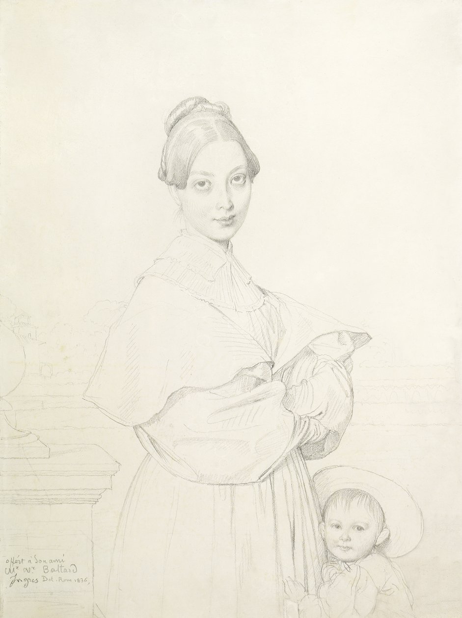 Madame Baltard és lánya, Paule, 1836 alkotó: Jean Auguste Dominique Ingres