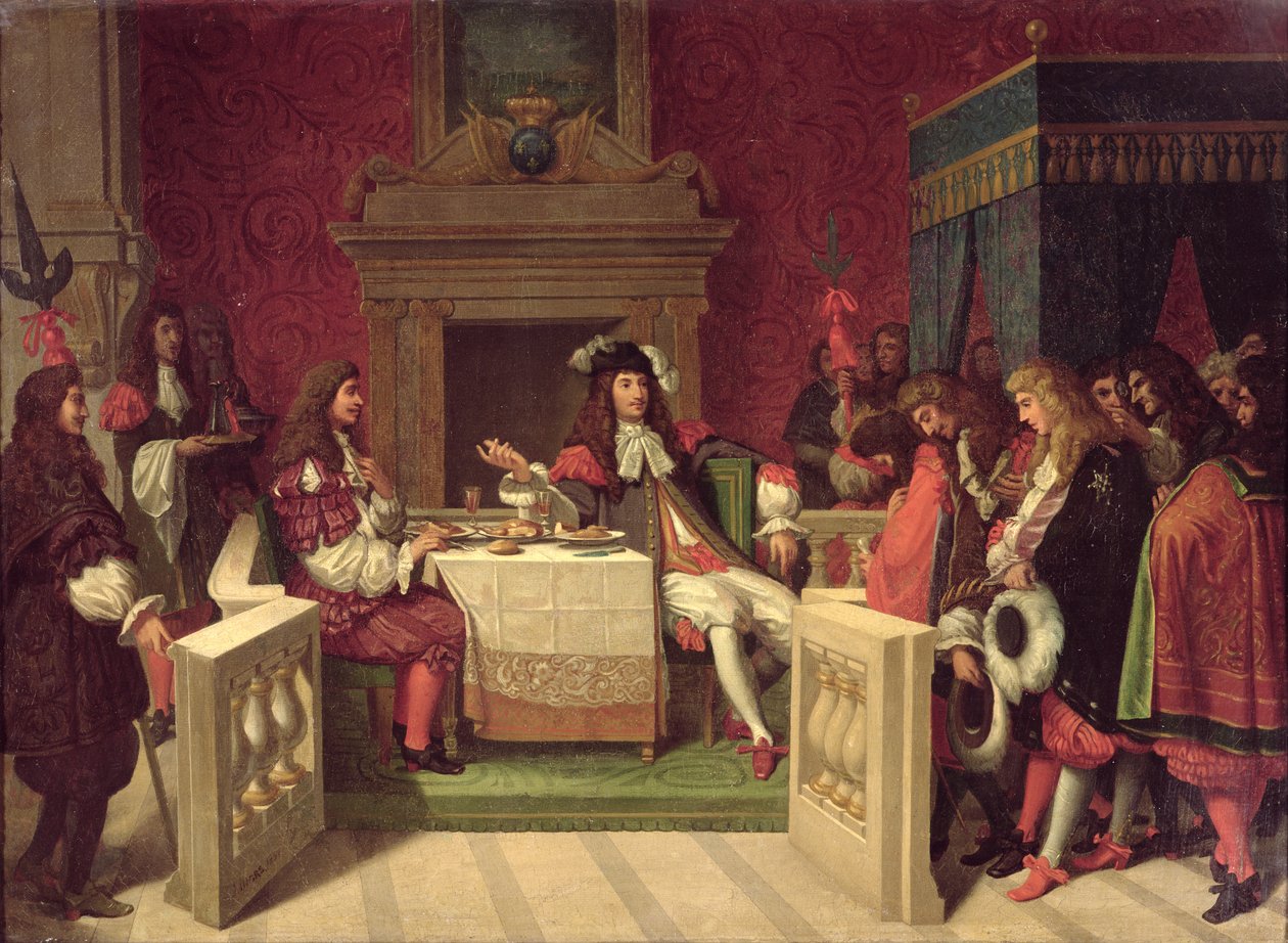 Moliere (1622-73) Vacsora XIV Lajossal (1638-1715) 1857 alkotó: Jean Auguste Dominique Ingres