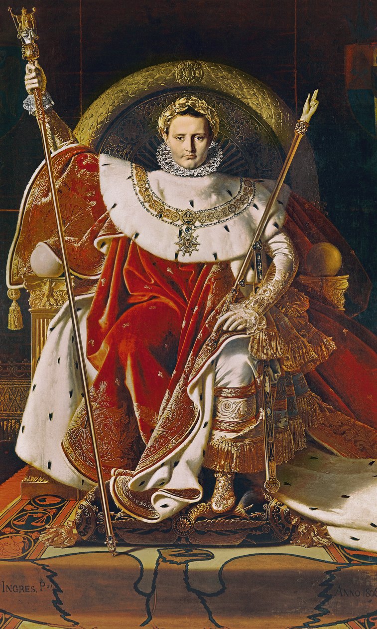 I. Napóleon (1769-1821) a császári trónon, 1806 alkotó: Jean Auguste Dominique Ingres
