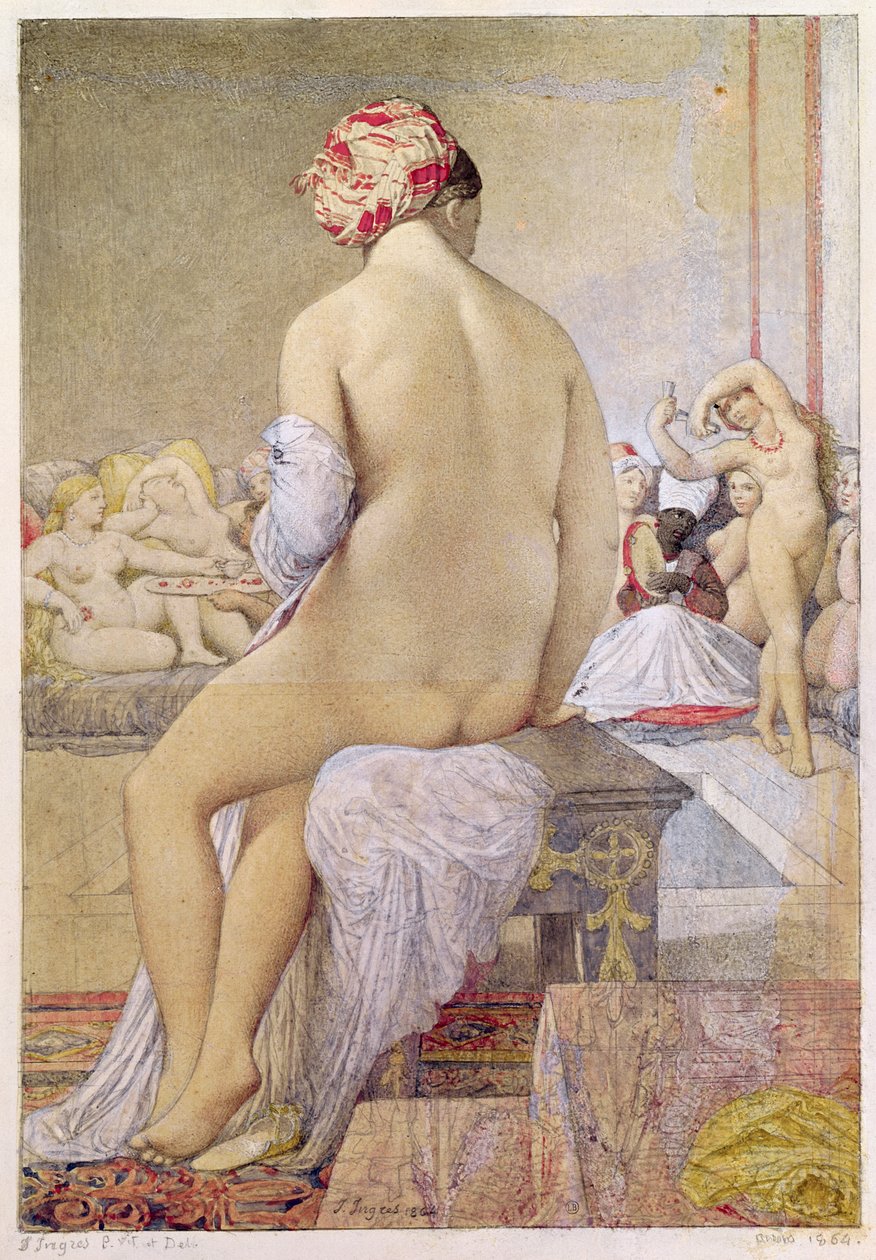 Odalisque vagy a kis fürdőző, 1864 alkotó: Jean Auguste Dominique Ingres