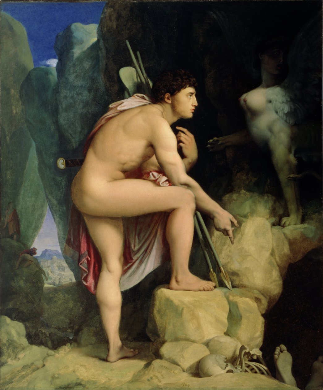Oidipusz és a Szfinx, 1864 alkotó: Jean Auguste Dominique Ingres