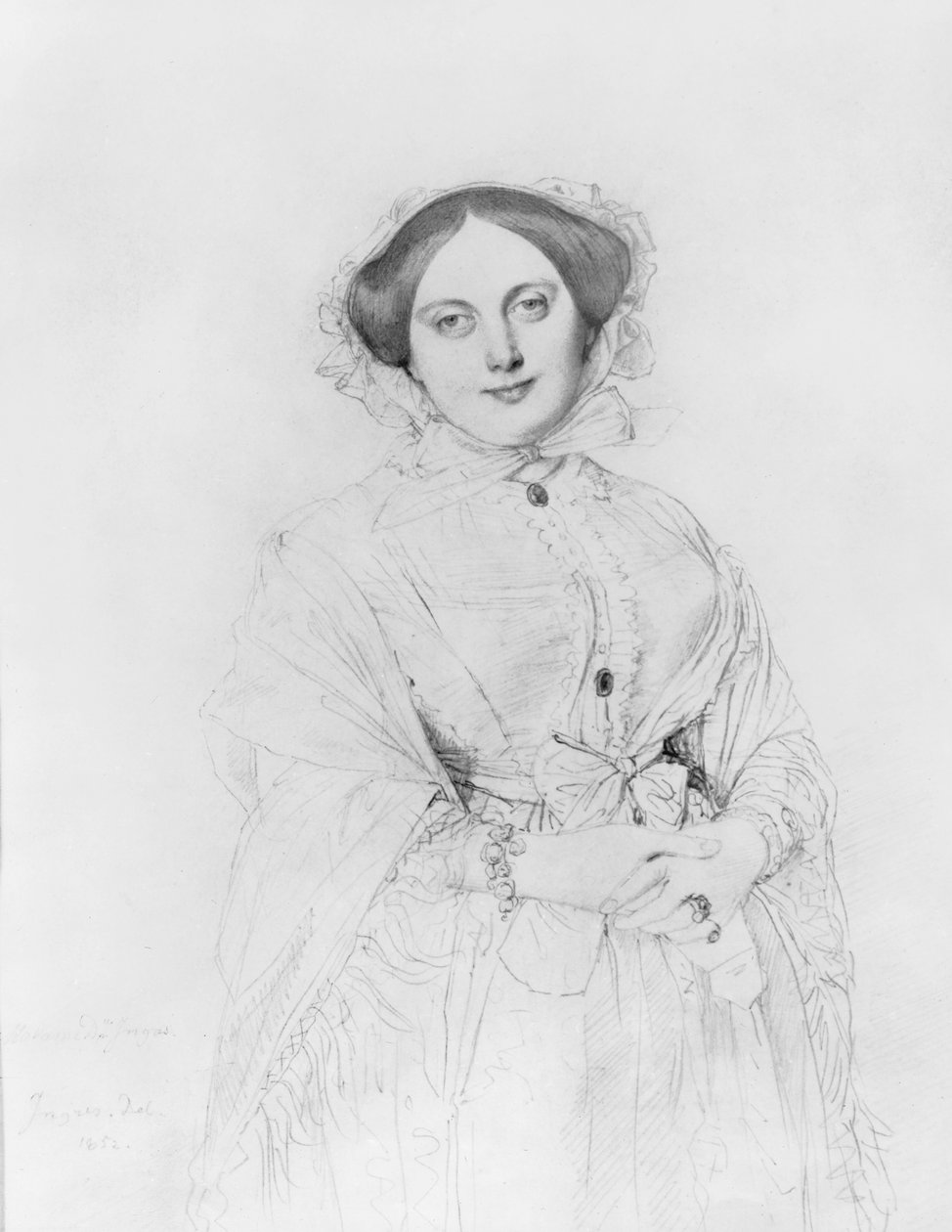 Madame Ingres portréja, 1852 alkotó: Jean Auguste Dominique Ingres